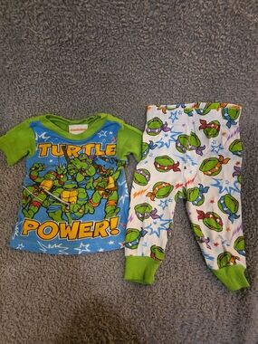 Nickelodeon Pajamas Teenage Mutant Ninja Turtles Size 12 Months Pajamas Set